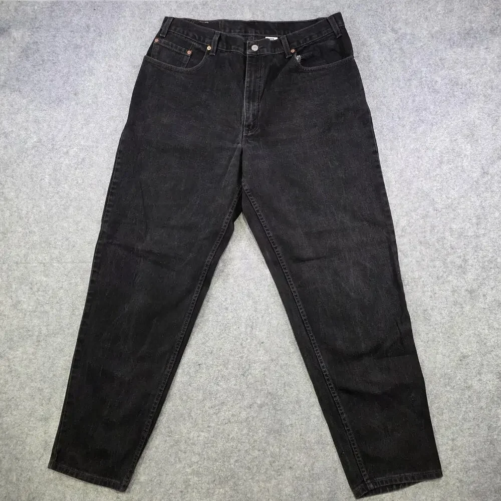 Vintage 90s‎ Levis 560 Jeans Mens 38x34 Black Denim Loose Fit Tapered Made USA